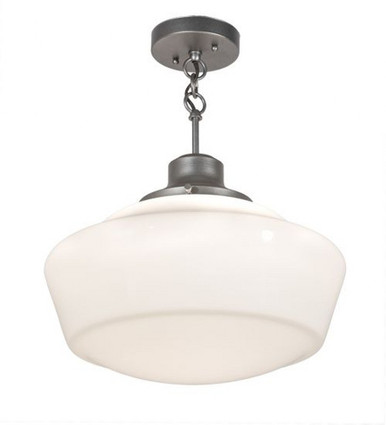 Revival Schoolhouse 1 Light Medium Pendant 20 Inch Tall by Meyda Tiffany - 1515-1SP