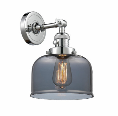 Bell 1 Light Adjustable Down Wall Sconce 12 and 8 Inch by Innovations - 203SW-PC-G73