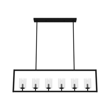 Kerrison 6 Light Chandelier 13 x 48 In by Hunter Fans - 19548