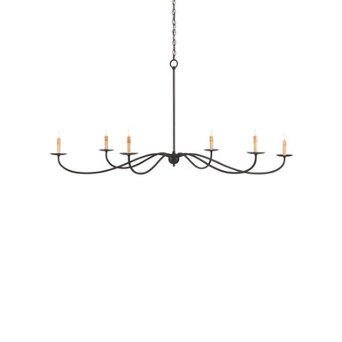 Saxon 6 Light Oversized Chandelier by Currey Company - 926SX