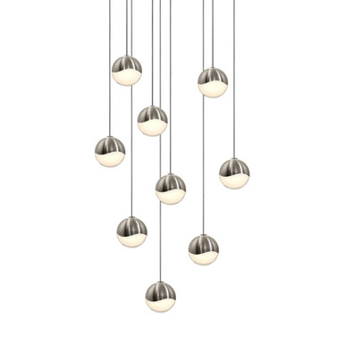 Grapes 9 LED Small Pendant 2.5 Inch Tall and 12.5 Inch Wide by Sonneman - 2916-SML