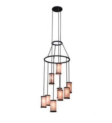 Cartier 9 Light Cascading Chandelier 125 x 36 Inches Wide by Meyda Tiffany - 115771