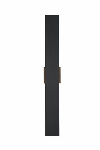 Waylen 24W 2 LED Outdoor Wall Sconce 34 Inch X 4.5 Inch Wide by Elegant - OD506W34BK