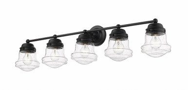 Vaughn 5 Light Bath Vanity In Industrial Style 9.5 x 40.75 Inches by Z Lite - 736-5V-MB