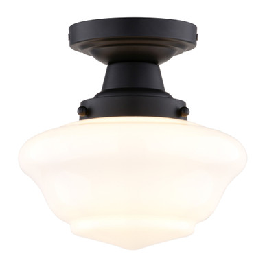 Eastgate 1 Light Semi Flush Mount 8.5 Inch Tall X 8.75 Inch Wide by Vaxcel - C0311