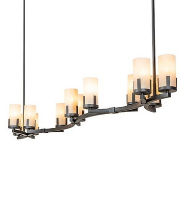 Cero 12 Light Oblong Chandelier 71 x 16 Inches Wide by Meyda Tiffany - 248615