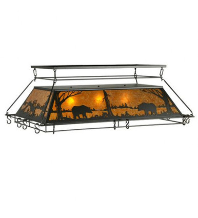 Wildlife at Pine Lake 3 Light Pot Rack 20 x 34.5 Inches by Meyda Tiffany - 134437