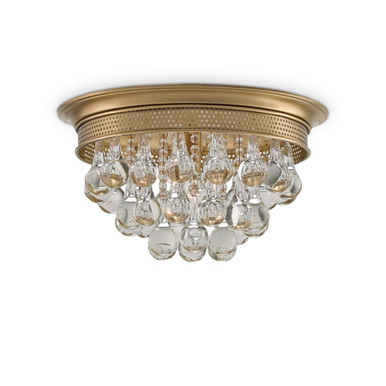 Worthing 1 Light 14 Inch Wide Flush Mount by Currey Company - 9999-0002