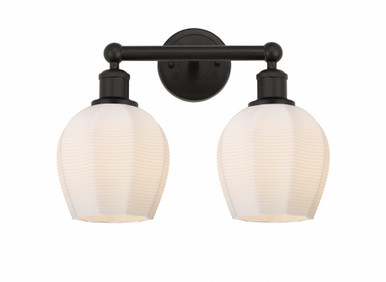 Norfolk 2 Light Industrial Vanity Light 14.75 Inch Wide by Innovations - 616-2W-G46-6