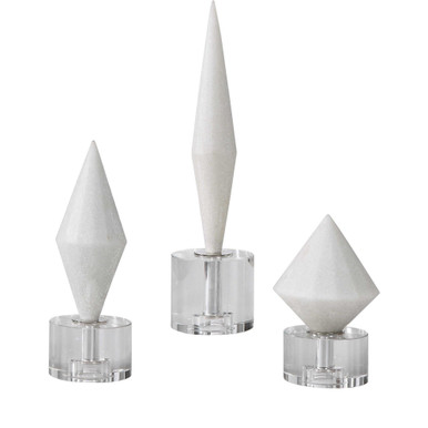 Alize 14 Inch Sculpture (Set of 3) by Uttermost - 17580