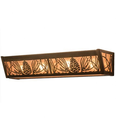 Mountain Pine 4 Light Bath Vanity 4.5 x 24 In by Meyda Tiffany - 14180