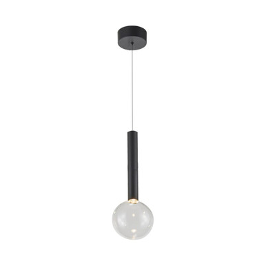 Terra 4W 1 LED Pendant 16.5 Inch Tall and 4.75 Inch Wide by Artcraft - AC6850BK