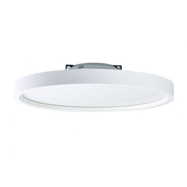 Surf 14W LED Regressed Edge Lit Flush Mount with Round Baffle by Nora - NLOS-R72