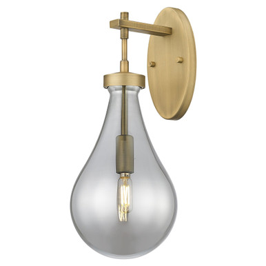 Owego 1 Light Wall Sconce 17.5 Inch Tall and 7 Inch Wide by Innovations - 451-1W-BB-G451-7SM