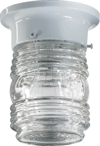 Jelly Jar 1 Light 5 Inch Wide Flush Mount by Quorum - 3009-3