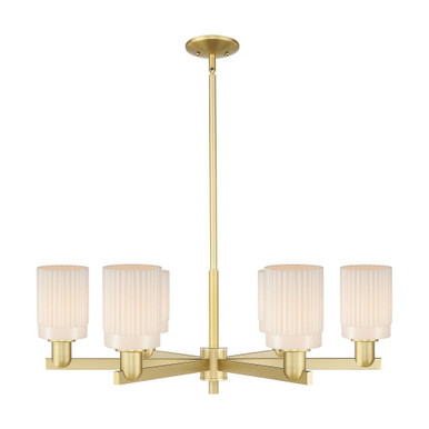 Hadley 6 Light Stem Hung Chandelier 11 Inch X 34.25 Inch by Innovations - 716-6CR-G341