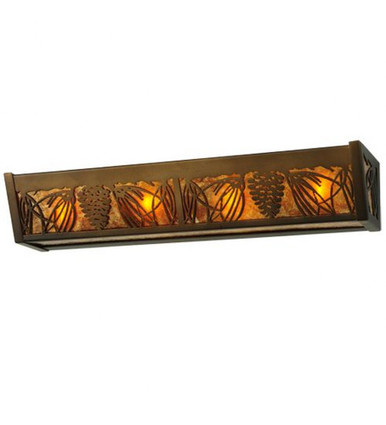 Pinecone 4 Light Bath Vanity 4.5 x 24 Inches by Meyda Tiffany - 212668