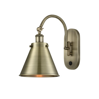 Appalachian 100W 1 LED Adjustable SwingArm Wall Sconce 12.88 by Innovations - 918-1W-AB-M13-AB-LED