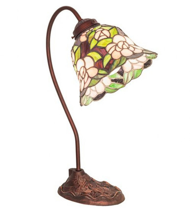 Begonia 1 Light Desk Lamp 18 x 8 Inches by Meyda Tiffany - 82790