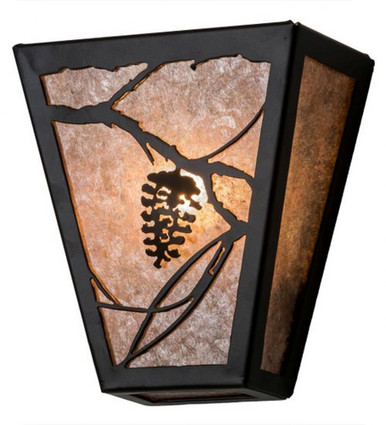 Whispering Pines 2 Light Wall Sconce 7.5 x 7 Inch by Meyda Tiffany - 179281