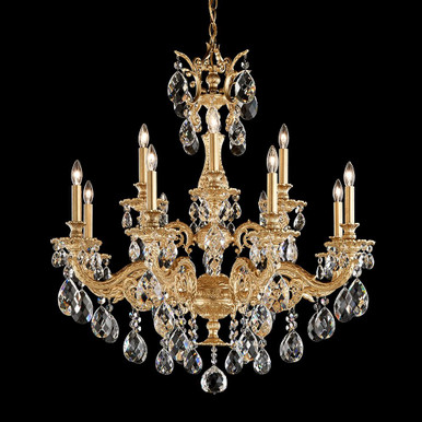 Milano 12 Light Large 2 Tier Chandelier by Schonbek 5682 - 5682