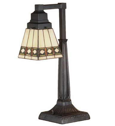Diamond Band Mission 1 Light Desk Lamp by Meyda Tiffany - 48213