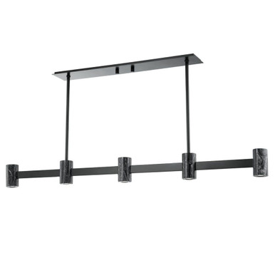 Predock 5 Light Mini Island Chandelier by Hudson Valley - 9157-BBR