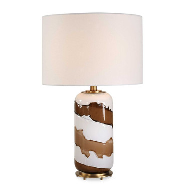 Ararat 1 Light Swirl Table Lamp 24 Inch Tall and 15 Inch Wide by Uttermost - 30672-1