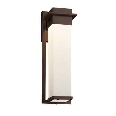Fusion Pacific 14WLED Opal Glass Large Outdoor Wall Mount by Justice Design - FSN-7544W-OPAL