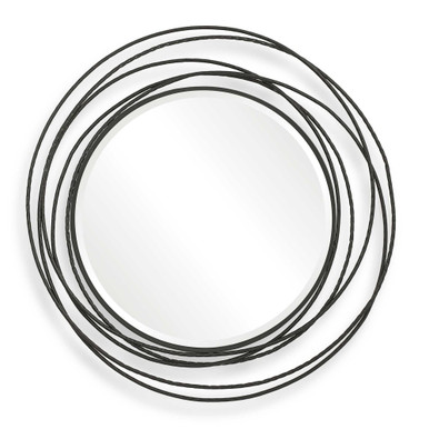 Whirlwind 39.37 Inch Iron Round Mirror by Uttermost - 09704
