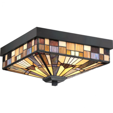 Inglenook 3 Light 14 Inch Wide Flush Mount by Quoizel - TFIK1614VA