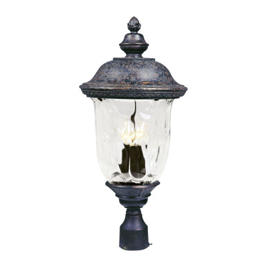 Carriage House VX Three Light Outdoor Pole/Post Lan by Maxim  - 40420WGOB