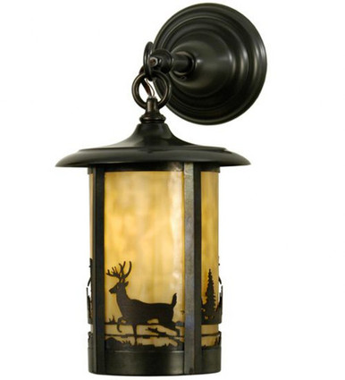 Fulton Deer Creek Hanging Wall Sconce 15 x 8 Inches by Meyda Tiffany - 28786