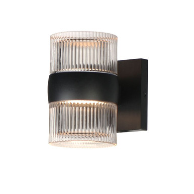 Modular 16W 2 LED Outdoor Wall Mount 7.75 Inch Tall by ET2 - E30166-144BK