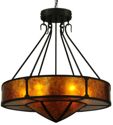Timber 6 Light Inverted Pendant 40 x 32 Inches by Meyda Tiffany - 129115