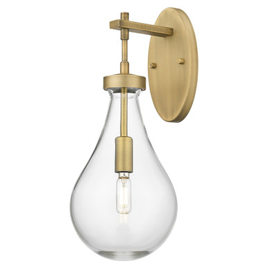 Owego 1 Light Wall Sconce 17.5 Inch Tall and 7 Inch Wide by Innovations - 451-1W-BB-G451-7CL