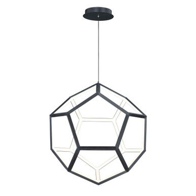 Penta 62W 1 LED Large Pendant by ET2 - E25104-BK