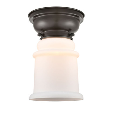Canton 1 Light Flush Mount 9.38 Inch Tall and 6 Inch Wide by Innovations - 623-1F-G18