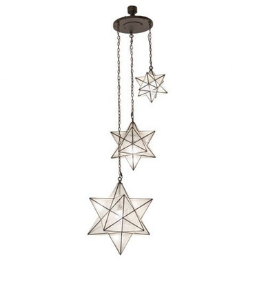 Moravian Star 3 Light Cascading Pendant 74 x 36 Inches by Meyda Tiffany - 247440