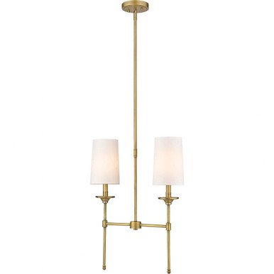 Emily 2 Light Chandelier 24 x 5.5 In by Z-Lite - 3033-2L-RB