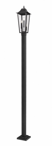 Gannon 3 Light Outdoor Post Mount 119.25 x 10 Inches by Z-Lite - 5008PHBS-536P-BK
