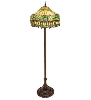 Gorham  3 Light Floor Lamp 62 Inch H and 17 Inch W by Meyda Tiffany - 253400