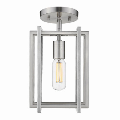 Tribeca 1 Light 7.25 Inch Wide Semi Flush Mount by Golden - 6070-1SF