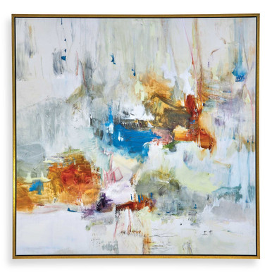 In The Beginning 49.5 Inch Framed Abstract Wall Art by Uttermost - 32328