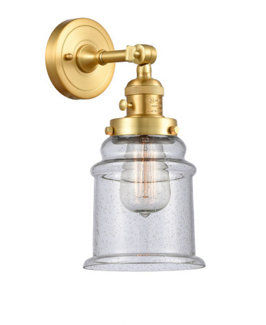 Canton 1 Light Adjustable Wall Sconce 11 and 6.5 Inch Wide by Innovations - 203SW-SG-G184