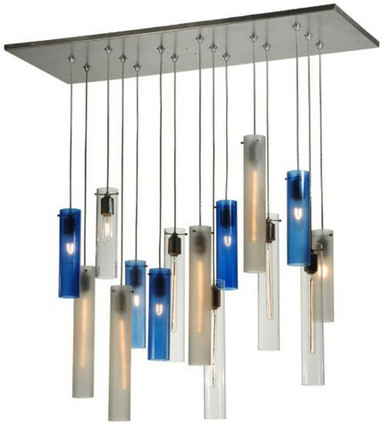 Cilindro 7 Light Cascading Pendant 22 x 18 Inches by Meyda Tiffany - 133568