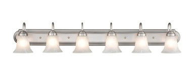 Compana 6 Light Bath Vanity 8.5 Inch Tall and 48 Inch Wide by Millennium - 4286-SN