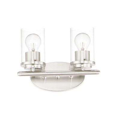 Corona 2 Light Clear Glass Vanity Light by Maxim - 10212