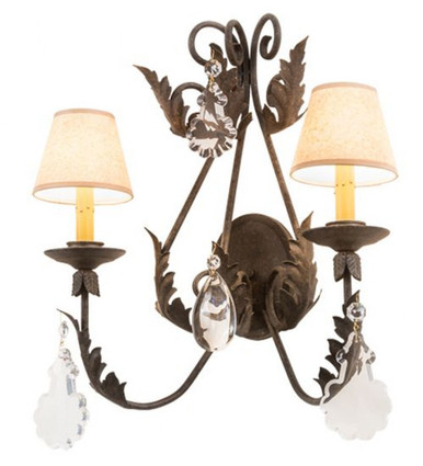 French Elegance 2 Light Wall Sconce 22 x 18.25 Inches by Meyda Tiffany - 211476