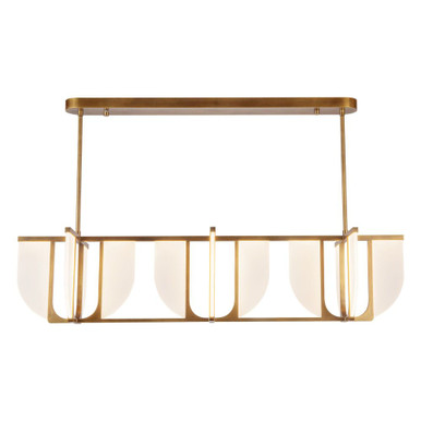 Anders 78W LED Linear Pendant 13.88 Inch Tall X 58.75 Inch Length by Alora - LP336359
